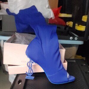 Blue Thigh High SL Boots